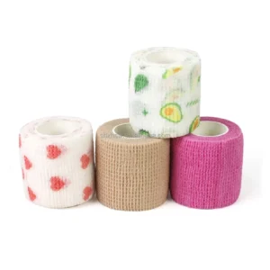 Sports Breathable Elastic Cohesive Bandage Self Adhesive Wrap Athletic Tape Gauze Water Resistant Latex Free Non woven
