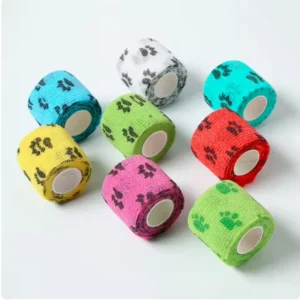 Spot Pet Breathable Self-adhesive Wrapped Sports Elastic Adhesive Bandage Horse Animal Pet Bandage