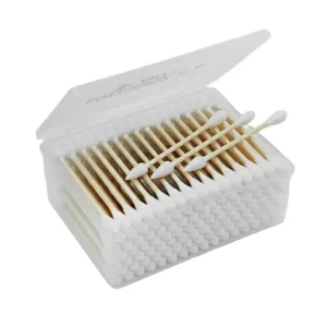 Square Bamboo Stick Cotton Swabs Eco Friendly Wound Care Packaged Safely and Cleanly