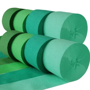 St. Patrick’s Day Party Decorations Green Crepe Paper Craft Streamers Crepe Paper Roll