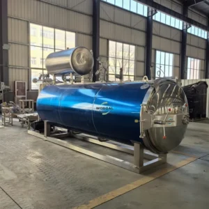 Stainless Steel Automatic Horizontal Autoclave Food Retort Sterilization Pot Control High CE Certification