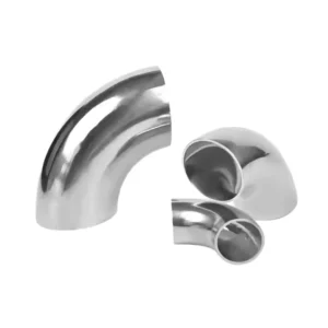 Stainless Steel Butt Weld Elbow Sanitary Fittings 304 316 3A Standard 90D 45D Elbow