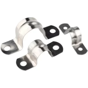 Stainless Steel Heavy Duty Pipe Clamp Double Hole Saddle U Type Metric and Inch Riding Card