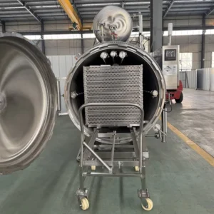 Stainless Steel High Productivity Steam Retort Machine Food Autoclave Sterilizer CE ISO ASME Certified
