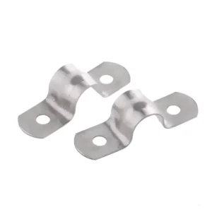 Stainless Steel Saddle Clips Double Pipe Clamps Zinc Finish Imperial OEM Hose Clamps for Pipe