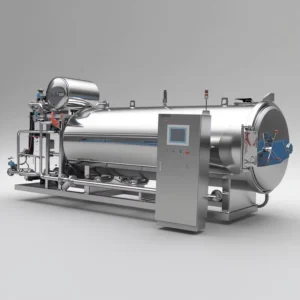 Stainless Steel Steam Autoclave Bird Nest Sterilizer Horizontal Food Retort Machinery Equipment Automatic Control