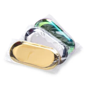 Stainless Steel Tray Tattoo Tools Oval Sterilization Tray Plate Permanent Makeup Accessories