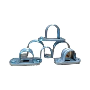 Stainless Steel U Shaped Hose Clip Double Hole Galvanized Pipe Fitting Saddle with OEM Customization