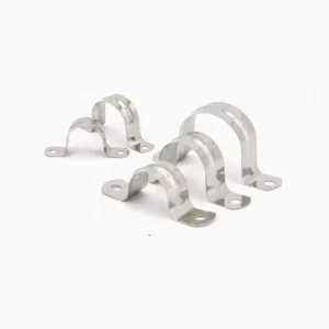 Stainless Steel U shaped Water Pipe Bracket Saddle Clip Clamp Horse Riding Throat Clamp