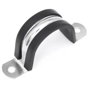 Stainless Steel and Plastic Saddle Hose Clamps Automotive Fasteners and Clips with Rubber Inch Metric Sizes ISO9001 Certified