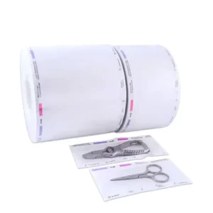 Steam Sterile Tyvek Paper Bag Roll Autoclave Sterilization Heat Sealing Flat Reel Pouch for Dental Package