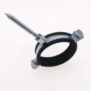 Steel IRON Sheet Single Pipe Clamp M8 M10 Nuts Welding Nut Rubber Pipe Clamp EPDM Pipe Clip