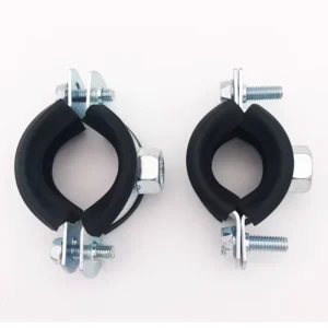 Steel Sheet Round Screw Factory Model of Metal Pipe Clamp PVC M8 Pipe Hanger With Rubber