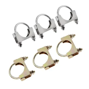 Steel Stainless Aluminum U Bolt Saddle Clamps Color Zinc Coating Plain Finishing U Bolt Pipe Clamp with Washers and Nuts