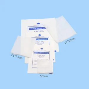 Sterile 2×2 4×4 10×10 10*10 Surgical Gauze Swab Wound Pad Absorbent Sponges Squares Packs CE Certified Class II Flexible Soft