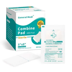 Sterile 5×9 Abd Pads 25/Pk Abd Combine Pad with Breathable Material