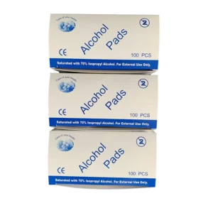 Sterile 70% Isopropyl Alcohol Wipes Medical Antiseptic Disinfecting Prep Pads 3x6cm for Skin Cleaning CE ISO Certified
