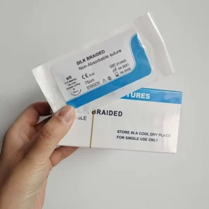Sterile Dental Non-Absorbable Suture Silk Medical Sutures Multifilament Dental Consumables
