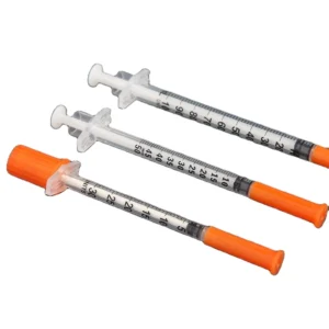 Sterile Disposable 1 ml Insulin Syringe for Medical Use