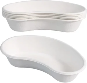 Sterile Disposable Paper Pulp Kidney Dish Medical Waste Collection Tray for Clinics and Labs
