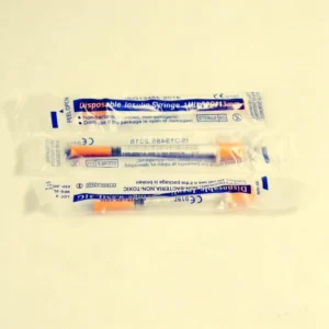 Sterile Disposable Plastic Insulin Syringes Painless Safety Needle Luer Slip Tip 31G*8mm/4mm 100 Units 0.3-1ml Animal