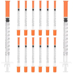 Sterile Disposable Veterinary Use Insulin Syringe 1ml 0.5ml 29G 30G 31G Medical Grade PP Class II for Animals