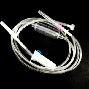 Sterile Luer Lock Infusion Giving Sets IV Set With Needle Intravenous Disposable Intravenous Fluids Veterinary