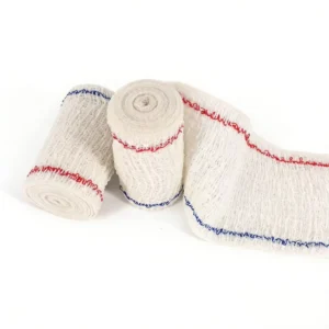 Sterile Natural Color Cotton Spandex High Compression Crepe Elastic Bandage Wound Dressing Gauze Medical Care