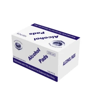 Sterile Non Woven Manual Alcohol Swab Pads 70% Isopropyl Alcohol 60mm Medical Grade Prep Pads Kill 99.9% Viruses Bacteria CE