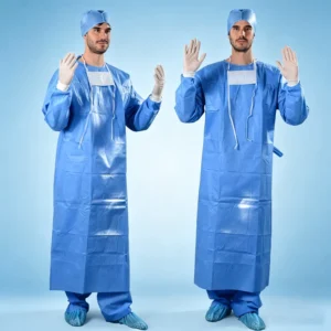 Sterile Reinforced Surgical Gown Fluid Proof Medical Clothing for Clinic