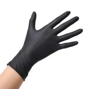 Stock 100% Nitrile Disposable Gloves Powder Free Food Safe Medical Exam Grade Textured Nitrile Gloves