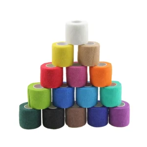 Stock Clearance Sales Latex and Latex free Colored Elastic Supportive Cohesive Bandage Wrap for Animals