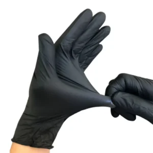 Stock in USA Tattoo Black Disposable Flexible Nitrile Gloves