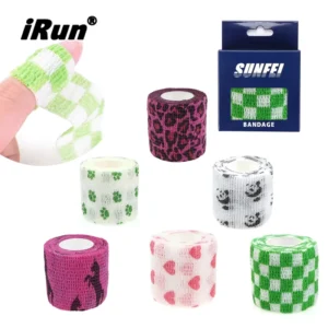 Stretch Grip Hockey Stick Self Adhesive Sports Bandage Tape Colored Self Adhesive Elastic Bandage Custom Cohesive Bandage