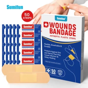 Sumifun Custom Printed Adhesive Bandage Cute Band Aid Medical Band Aid 50 PCS