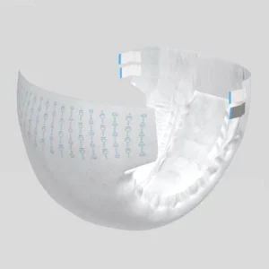 Super Absorption Adult Cloth Diaper Disposable PE Film Non Woven Fabric 6000ml Printed Dry Surface for Adult Diaper