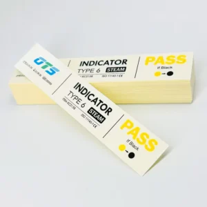 Superfine Initial Yellow to Black Type 6 Class 6 Medical Autoclave Steam Sterilization Chemical Indicator Strips
