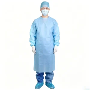 Surgical Disposable Protective Gown CE Certified Reinforced Breathable Lab Coat Medical Apron Manufacturer Direct Sale
