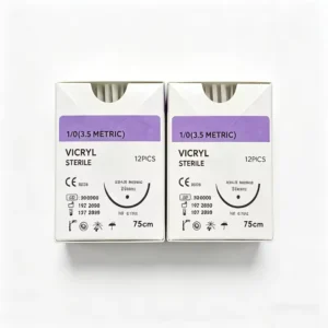 Surgical Grade Braided Absorbable Eo Sterilized Biocompatible High Strength Three Year Lifespan Vicryl With Safe Use