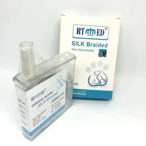 Surgical Medical Veterinary Non Absorbable Suture with Needle Pet Nylon Polypropylene Silk Cassette Suture for Vet Use