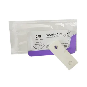 Surgical PGA Medical Veterinary Absorbable Suture with Needle