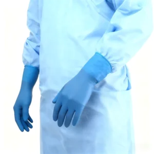 Surgical Powder Free Supplier Disposable Sterile Latex Gloves Hand Gloves Latex Hospitals Gloves Blue