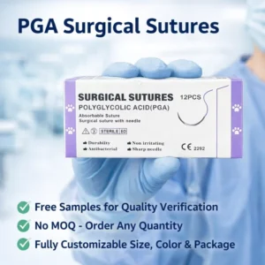 Surgical Suture Thread Medical Polyglactin PDO 80 Veterinary Sutures