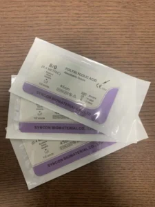 Surgical Suture Veterinary PGA910 PDO 75cm 90cm All Sizes Surgical Sutures Usp2 0 3 0 CE Certified for Medical Animal Clinic
