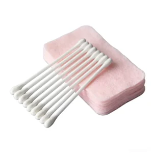 Sustainable Disposable Cotton Swabs Eco friendly Bamboo Stick Buds for Personal Hygiene and Makeup