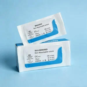 Sutura de Seda Trenzada (Silk Suture) Black Braided Non-Absorbable Suture Factory Direct Price