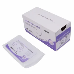 Sutures With Needle 75cm Factory Price Disposable Surgical Practice Sterile Absorbable Pga Suture