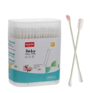 Swab Material High quality Cotton OEM Baby Cotton Swab Double Headed Ear Spoon Shape Spiral Shape Cotton Swab Paper