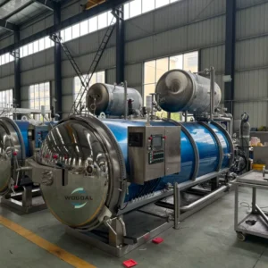 Sweet Corn Mushrooms Meat Ready to Eat Food Sterilizing Retort Machine Water Spray Autoclave for Plastic Packaging