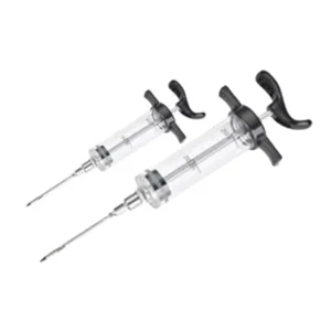Syringe Meat Needle Tenderizer Injection Pump Seasoning Meat Injector BBQ Meat Poultry Machine Box Stainless Steel
